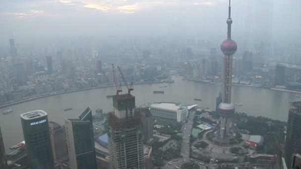 Shanghai Skyline During The Day — Stock Video